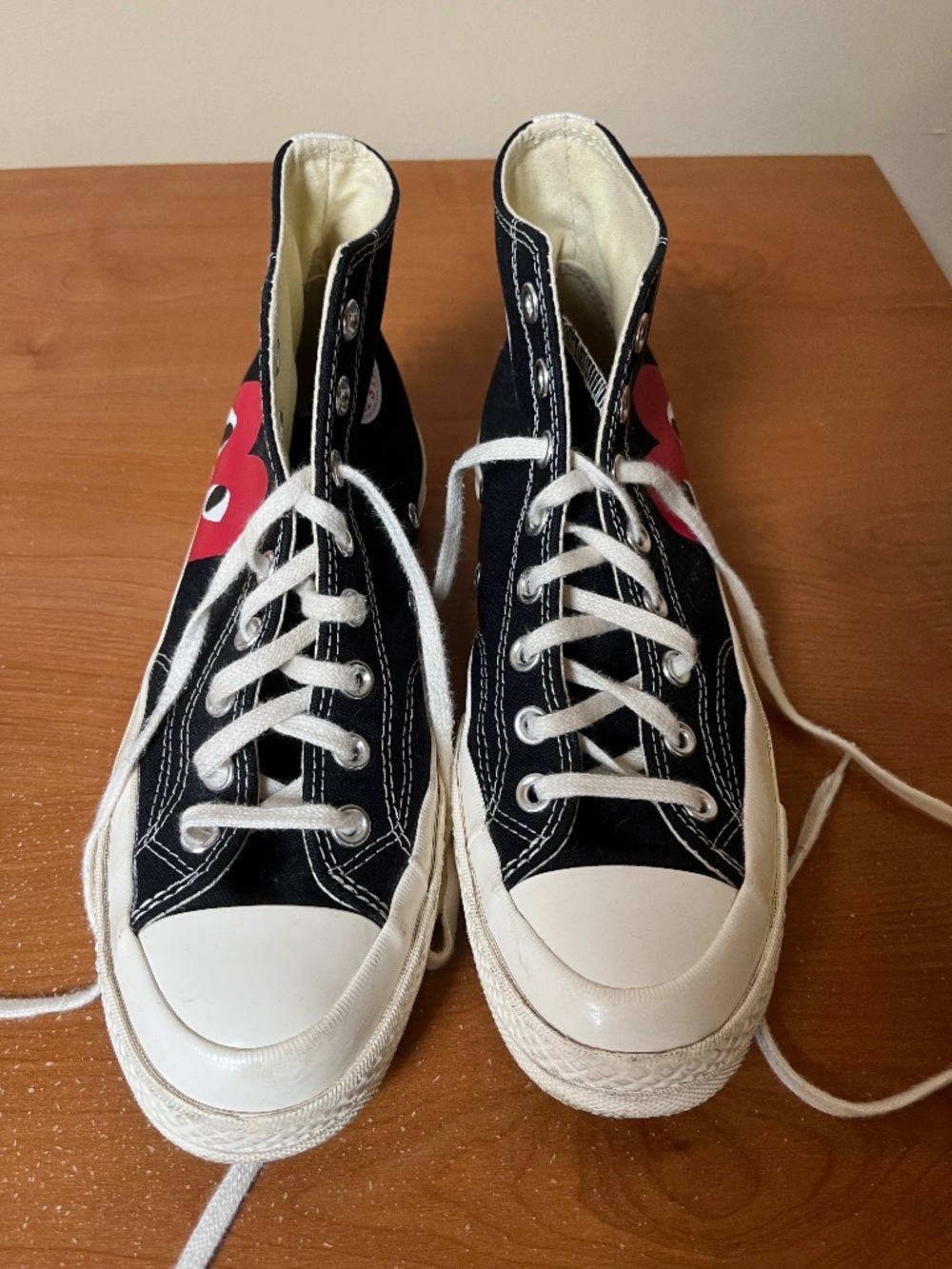 Comme des Garcons signature heart-and-eyes logo by Converse Chuck Taylor '70